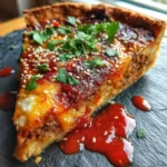 Spicy Beef Salami And Hamburger Sausage Pie With Roasted Red Pepper Swirl 1772057201.215527