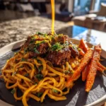 Steak Linguine With Chipotle Cream Sauce And Roasted Carrots 6 Steak Linguine With Chipotle Cream Sauce And Roasted Carrots 1772111830.8343432