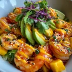 Best Shrimp And Avocado Bowl With Mango Salsa And Lime Chili Sauce 6 Best Shrimp And Avocado Bowl With Mango Salsa And Lime Chili Sauce 1772980247.9248798