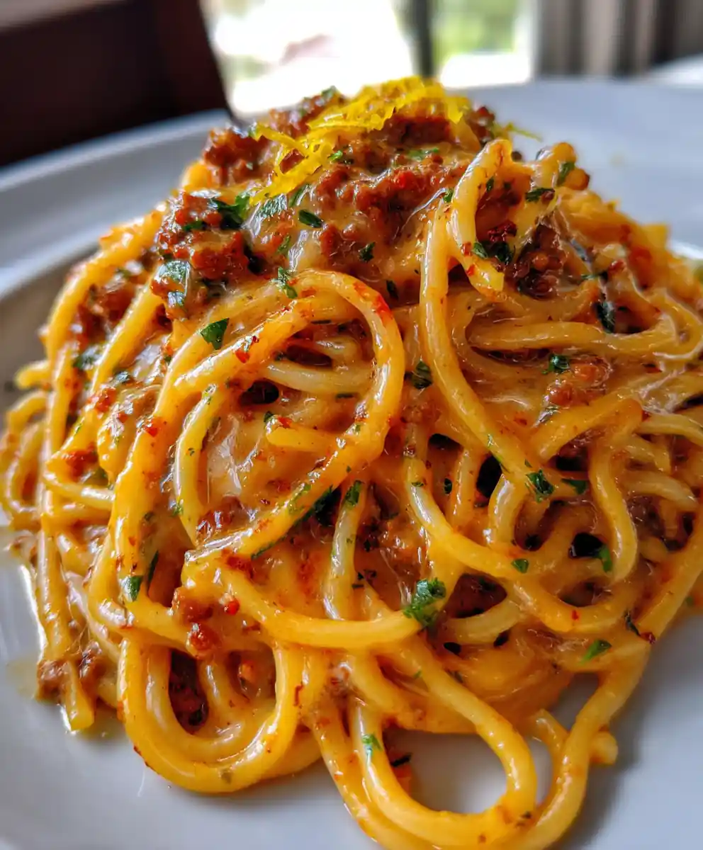 Cajun Beef Spaghetti In Creamy Three Cheese Parmesan Sauce 5 Cajun Beef Spaghetti In Creamy Three Cheese Parmesan Sauce