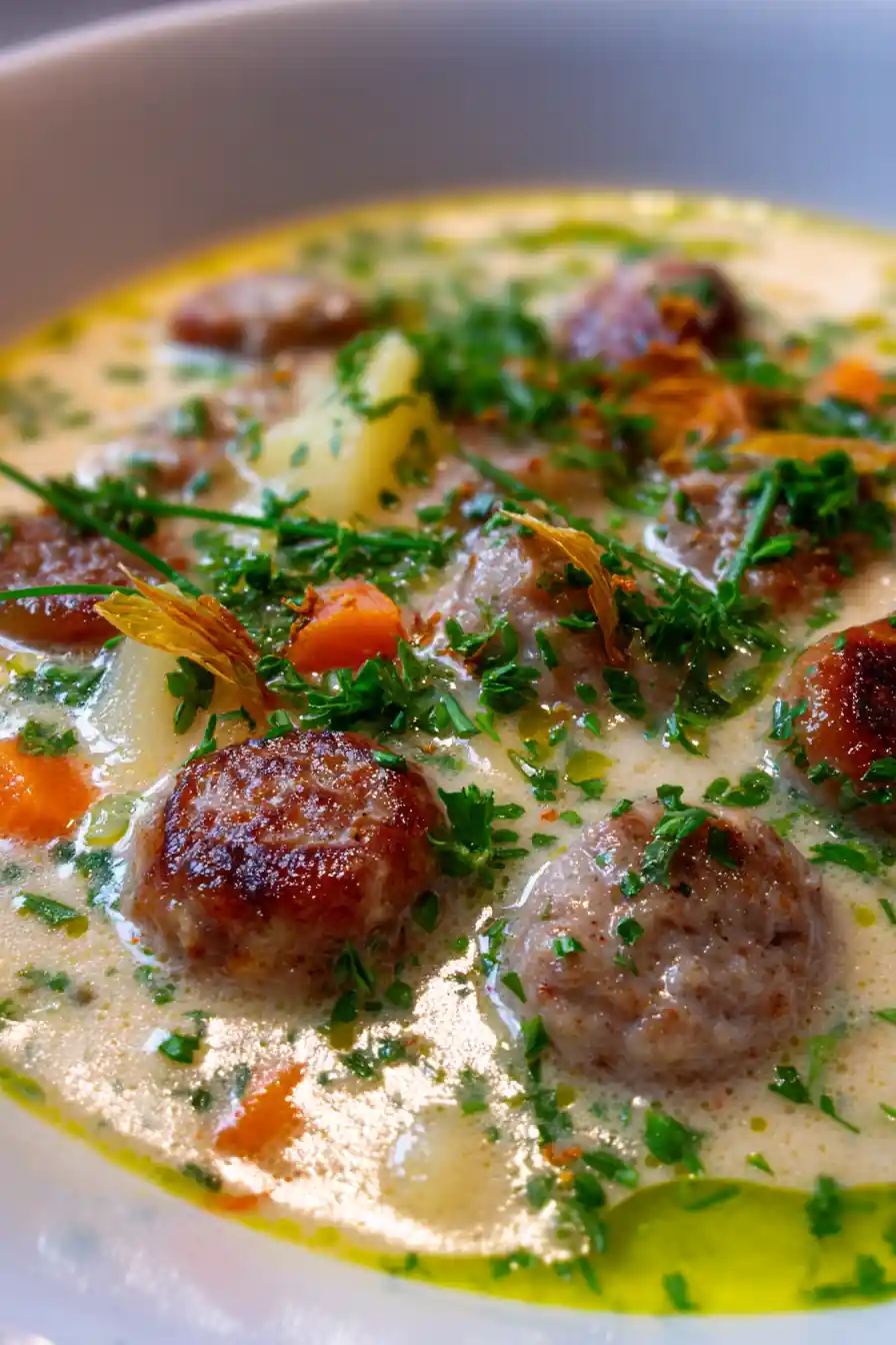 Classic German Potato Soup With Sausage 5 Classic German Potato Soup With Sausage