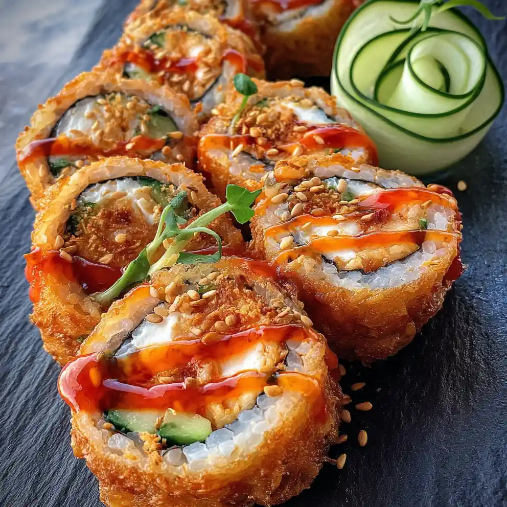 Crab Rangoon Sushi Roll 4 Crab Rangoon Sushi Roll