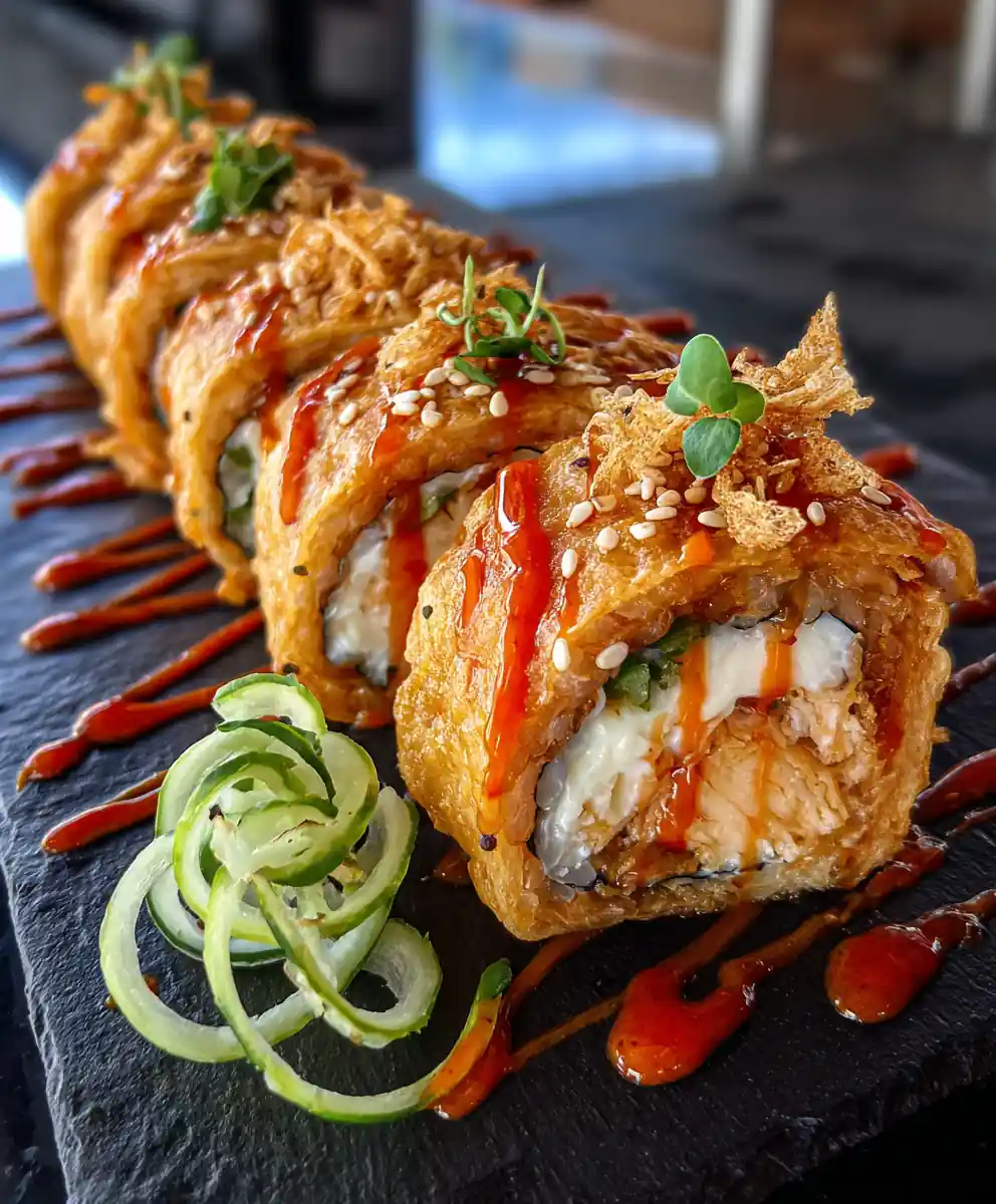 Crab Rangoon Sushi Roll 5 Crab Rangoon Sushi Roll