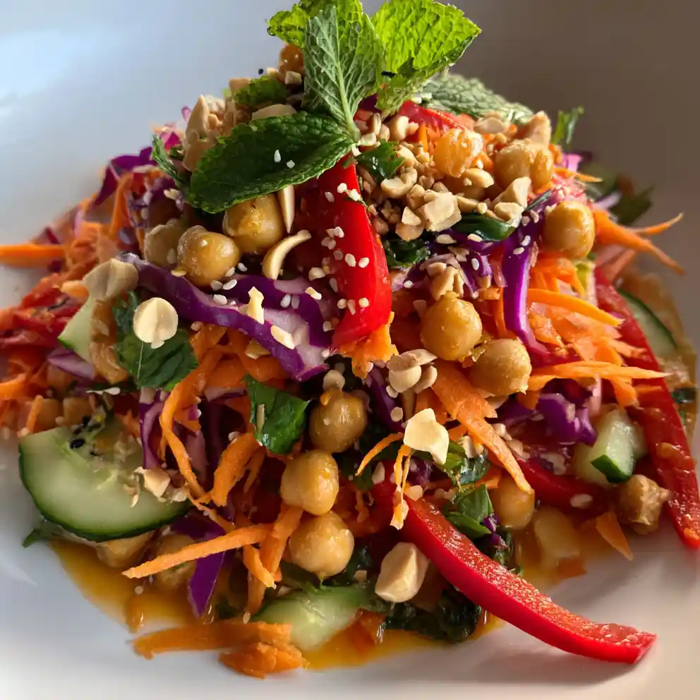 Crunchy Thai Chickpea Salad – Fresh Spring Crunch 4 Crunchy Thai Chickpea Salad – Fresh Spring Crunch