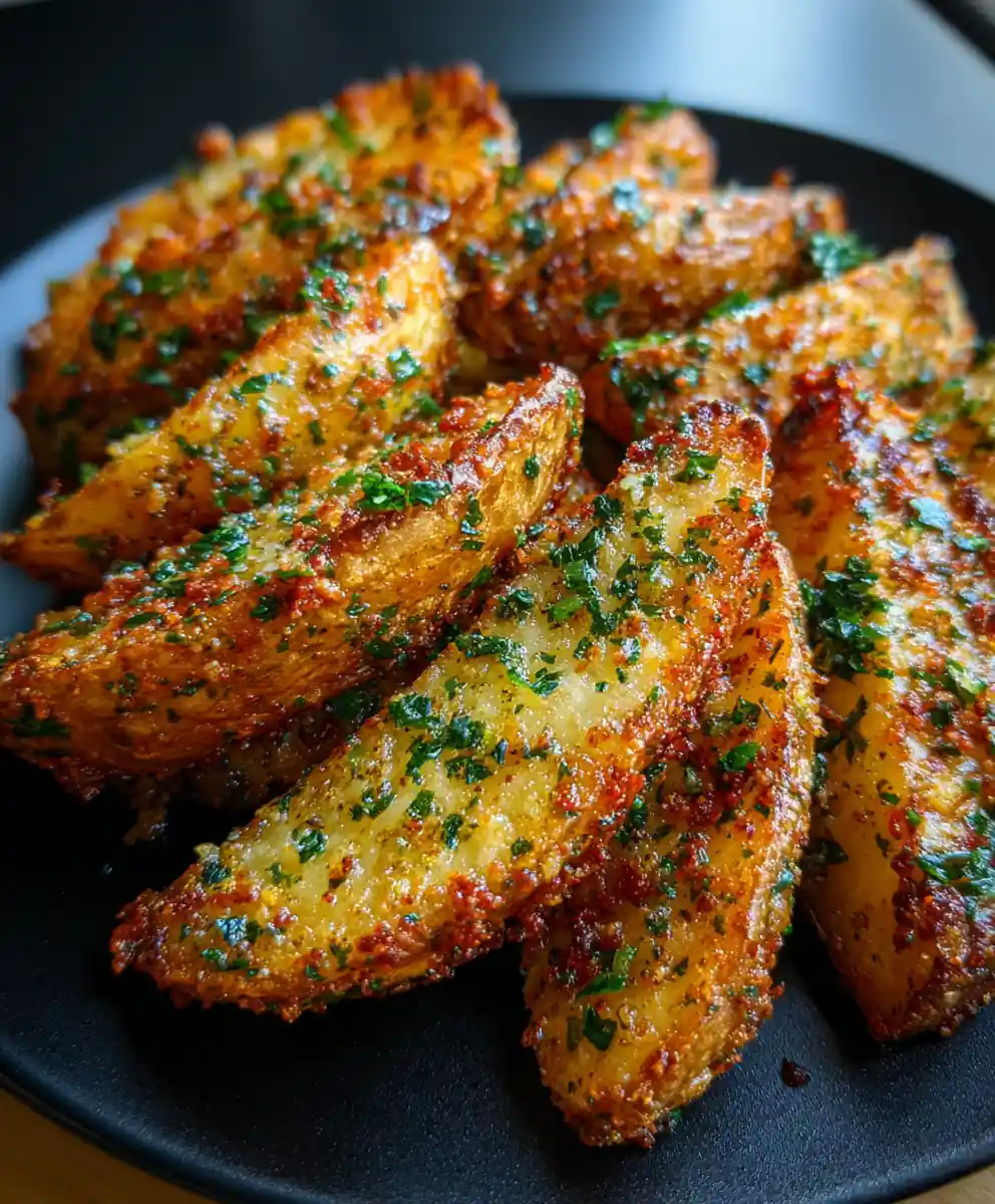 Garlic Parmesan Potato Wedges 5 Garlic Parmesan Potato Wedges