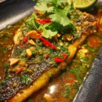 Grilled Sea Bass On Plancha With Savory Thai Sauce 1772912018.1610172