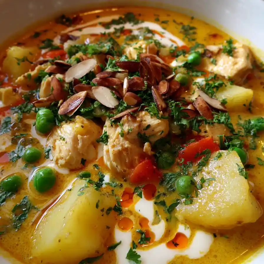 High Protein Chicken Pot Pie Soup 4 High Protein Chicken Pot Pie Soup