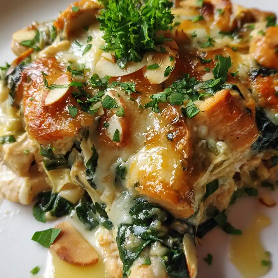 High Protein Spinach And Artichoke Chicken Casserole 4 High Protein Spinach And Artichoke Chicken Casserole