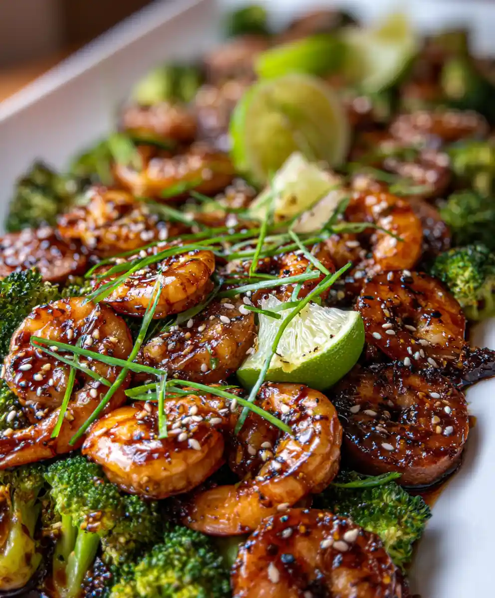 Honey Garlic Shrimp, Sausage & Broccoli 5 Honey Garlic Shrimp, Sausage & Broccoli