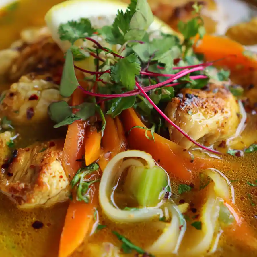 Immune Boosting Ginger Garlic Chicken Noodle Soup 4 Immune Boosting Ginger Garlic Chicken Noodle Soup