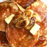 Fluffige Bananen-Joghurt-Pfannkuchen ohne Milch 4 Fluffige Bananen-Joghurt-Pfannkuchen ohne Milch
