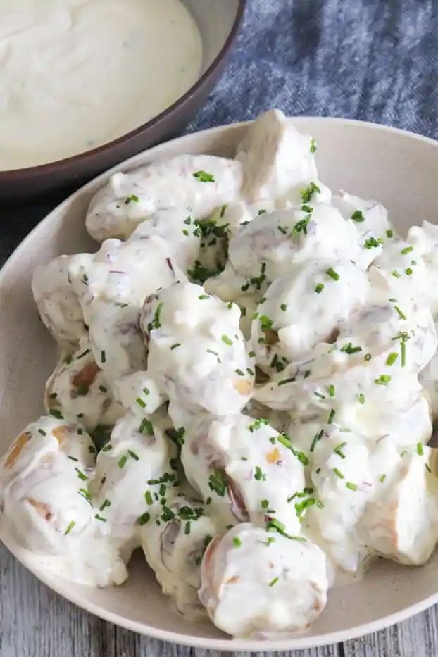 Kremiger Bearnaise-Kartoffelsalat aus dem Ofen 3 Recipe image