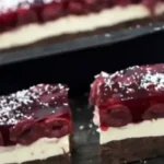 Saftiger Blechkuchen mit Quark und Kirschen 4 Saftiger Blechkuchen mit Quark und Kirschen