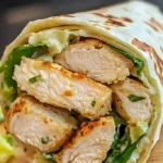 Einfache Hähnchen-Caesar-Salat-Wraps 4 Einfache Hähnchen-Caesar-Salat-Wraps