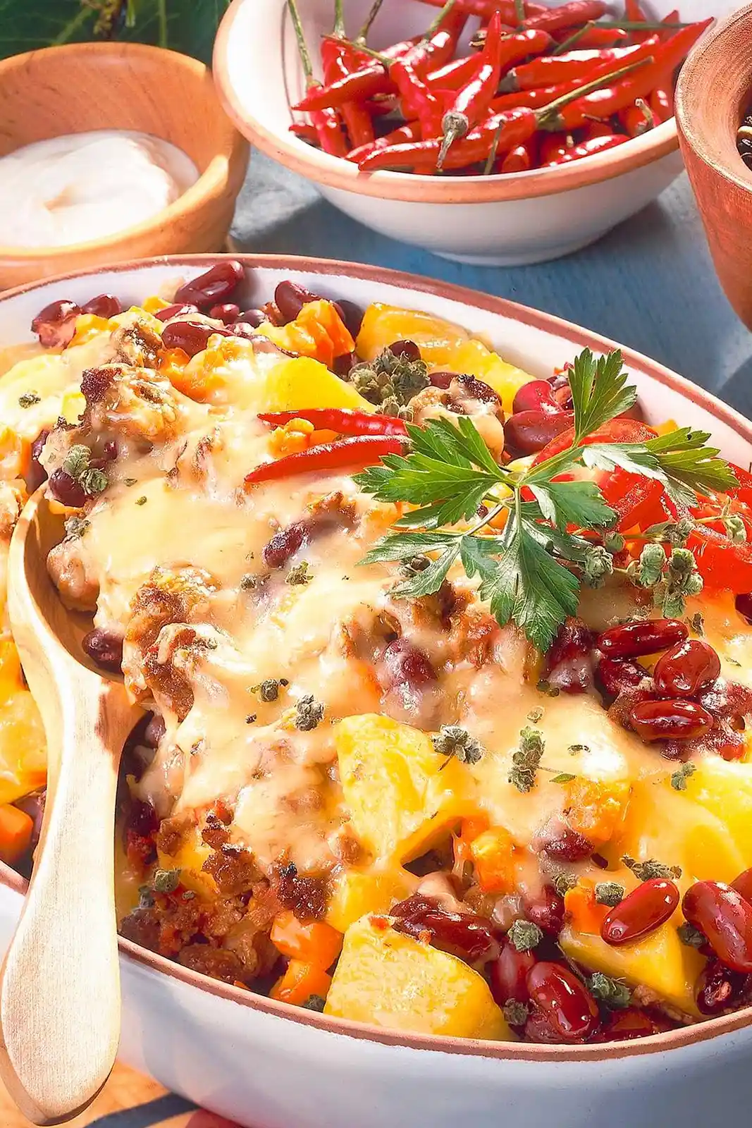 Herzhafter Chili con Carne-Auflauf mit Kartoffeln 3 Recipe image