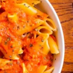 Cremige Sauce aus gerösteten Kirschtomaten für Pasta 4 Cremige Sauce aus gerösteten Kirschtomaten für Pasta