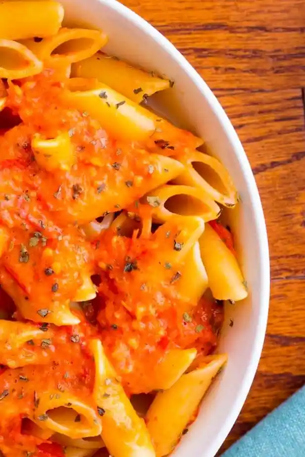 Cremige Sauce aus gerösteten Kirschtomaten für Pasta 3 Recipe image