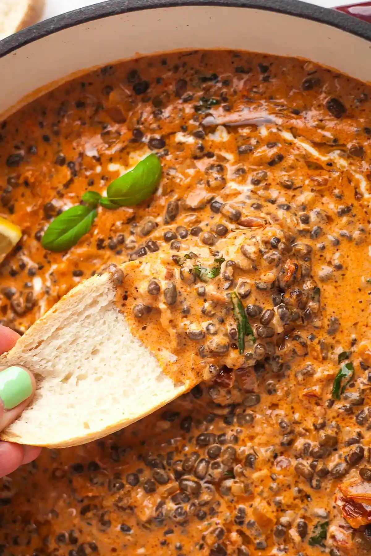 Cremige „Marry Me“ Linsen mit sonnengetrockneten Tomaten 3 Recipe image