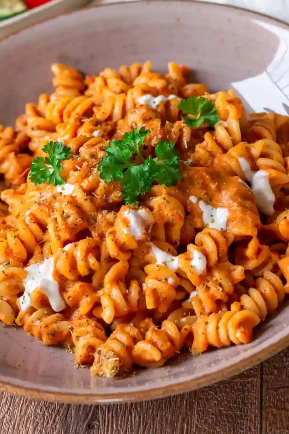 Gesunde Nudeln mit cremiger Gemüsesoße aus dem Ofen 3 Recipe image