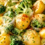 Cremige Brokkoli-Kartoffel-Pfanne 4 Cremige Brokkoli-Kartoffel-Pfanne