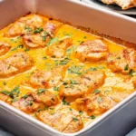Festliches Putenfilet aus dem Ofen in cremiger Curry-Sahne-Soße 4 Festliches Putenfilet aus dem Ofen in cremiger Curry-Sahne-Soße
