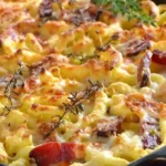Herzhafter Spätzle-Auflauf mit Truthahnschinken und Käse 4 Herzhafter Spätzle-Auflauf mit Truthahnschinken und Käse