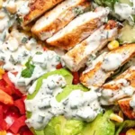 Fit-Hähnchensalat mit cremigem Joghurt-Dressing 4 Fit-Hähnchensalat mit cremigem Joghurt-Dressing