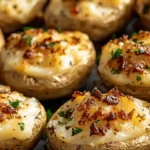 Herzhafte Ofenkartoffeln nach Flammkuchen-Art 4 Herzhafte Ofenkartoffeln nach Flammkuchen-Art