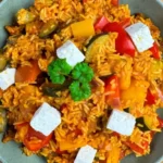 Gemüse Reispfanne mit Feta 4 Gemüse Reispfanne mit Feta