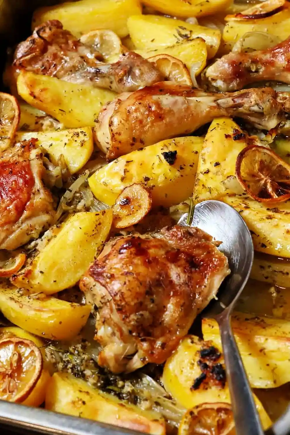 Griechisches Hähnchen mit Kartoffeln aus dem Ofen 3 Recipe image