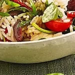 Italienischer Reissalat mit Mozzarella und Rucola 4 Italienischer Reissalat mit Mozzarella und Rucola