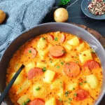 Herzhaftes Kartoffelgulasch mit Rindswürstchen 4 Herzhaftes Kartoffelgulasch mit Rindswürstchen