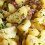 Klassischer Kartoffelsalat mit Essig und Öl und frischem Schnittlauch 4 Klassischer Kartoffelsalat mit Essig und Öl und frischem Schnittlauch