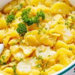 Traditioneller Süddeutscher Kartoffelsalat mit Brühe 4 Traditioneller Süddeutscher Kartoffelsalat mit Brühe