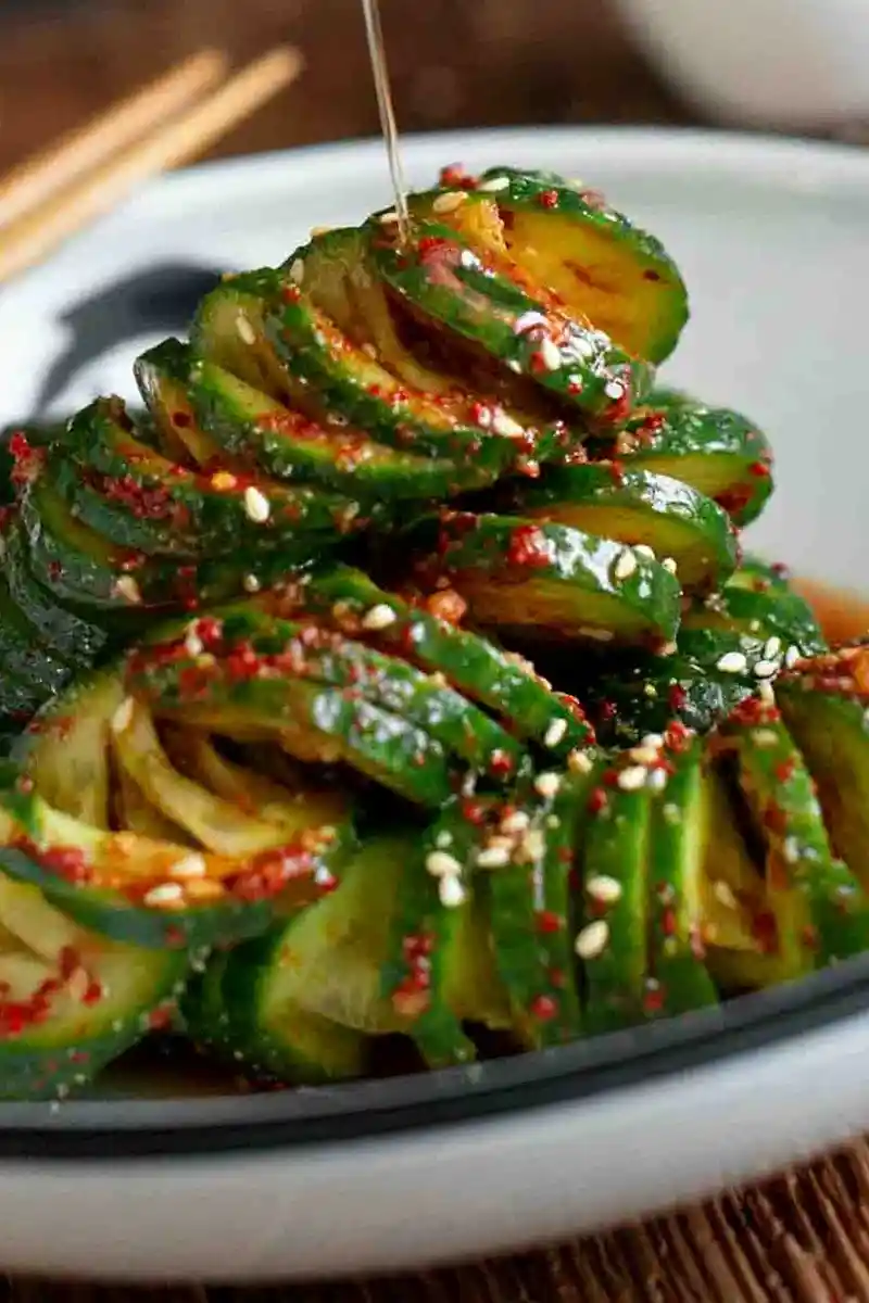 Scharfer Koreanischer Gurkensalat (Oi Muchim) 3 Recipe image