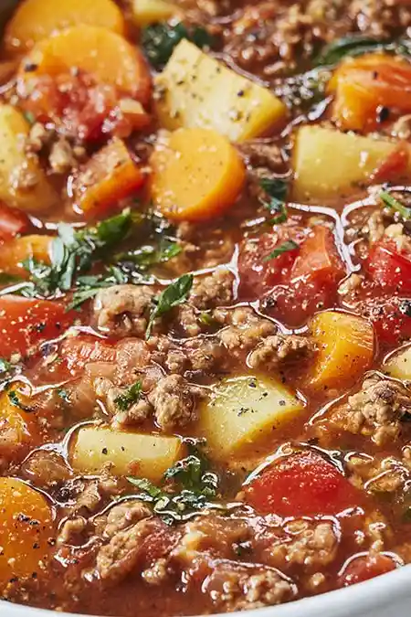 Herzhafter Bauerntopf mit Rinderhack und buntem Gemüse 3 Recipe image