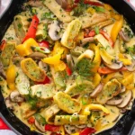 Cremige Maultaschen-Gemüse-Pfanne 4 Cremige Maultaschen-Gemüse-Pfanne