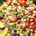 Mediterraner Kichererbsensalat mit Feta 4 Mediterraner Kichererbsensalat mit Feta