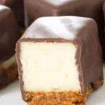 Mini Cheesecake Bites mit Schokoladenüberzug