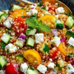 Orientalischer Rote Linsensalat mit Feta 4 Orientalischer Rote Linsensalat mit Feta