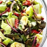 Bunter Italienischer Familiensalat mit Artischocken und Parmesan 4 Bunter Italienischer Familiensalat mit Artischocken und Parmesan