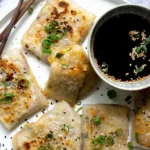 Knusprige Reispapier Dumplings mit Gemüsevariation 4 Knusprige Reispapier Dumplings mit Gemüsevariation