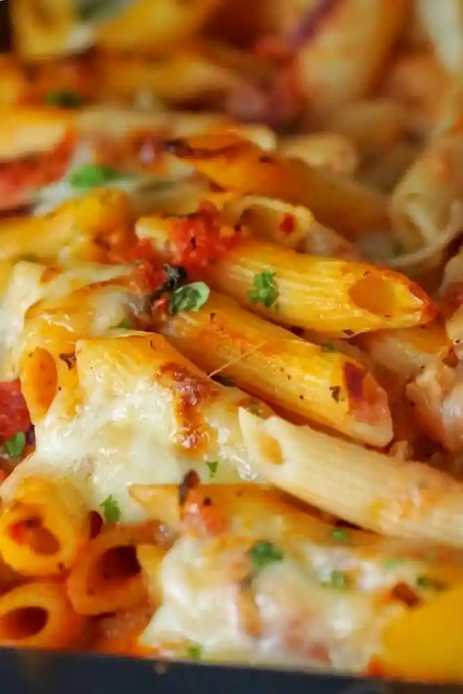 Cremiger Rigatoni-Pasta-Auflauf mit Tomaten und Käse 3 Recipe image