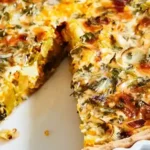Saftige Kürbis-Lauchquiche mit knusprigem Dinkelboden 4 Saftige Kürbis-Lauchquiche mit knusprigem Dinkelboden