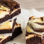 Saftige Cheesecake-Brownies mit Schoko-Swirl 4 Saftige Cheesecake-Brownies mit Schoko-Swirl