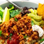 Hausgemachte Tofu-Sofritas im Chipotle-Style 4 Hausgemachte Tofu-Sofritas im Chipotle-Style