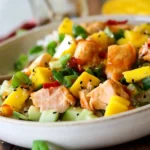 Fruchtiger Reissalat mit Lachs und Mango 4 Fruchtiger Reissalat mit Lachs und Mango