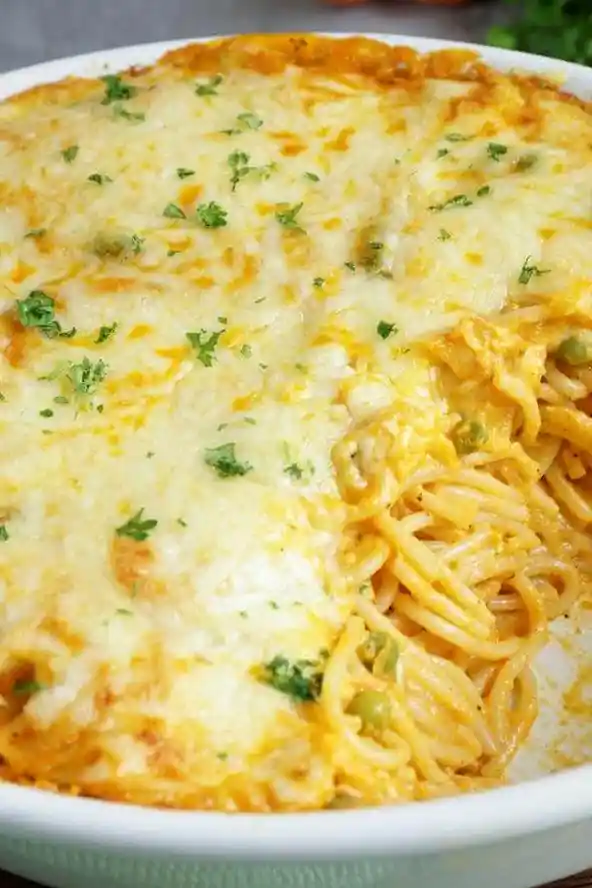 Cremiger Spaghetti-Gemüseauflauf aus dem Ofen 3 Recipe image