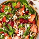 Frischer Erdbeer-Spinat-Salat mit Balsamico-Mohn-Dressing 4 Frischer Erdbeer-Spinat-Salat mit Balsamico-Mohn-Dressing