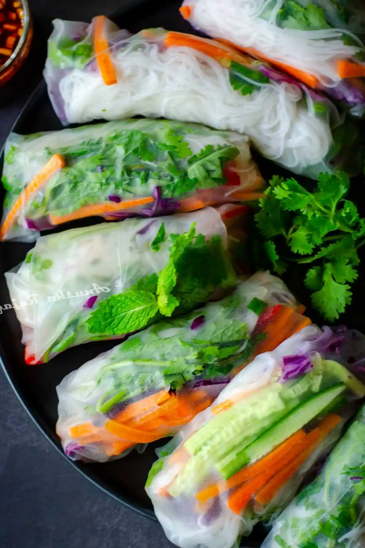 Veganische Sommerrollen mit knackigem Gemüse 3 Recipe image